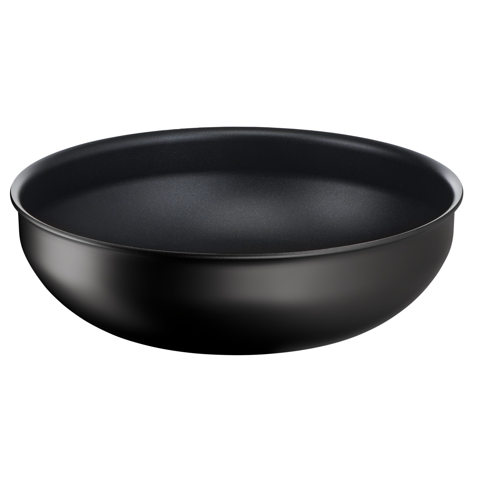 Wok INGENIO ECO RESIST L3979302 26 cm, mit abnehmbarem Griff, schwarz, Aluminium, Tefal