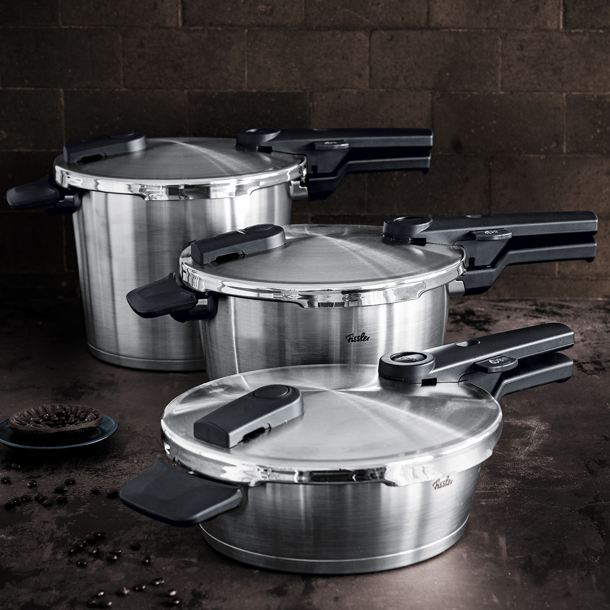 Schnellkochtopf VITAQUICK PREMIUM, 2-teilig, 2,5 l + 4,5 l, Fissler
