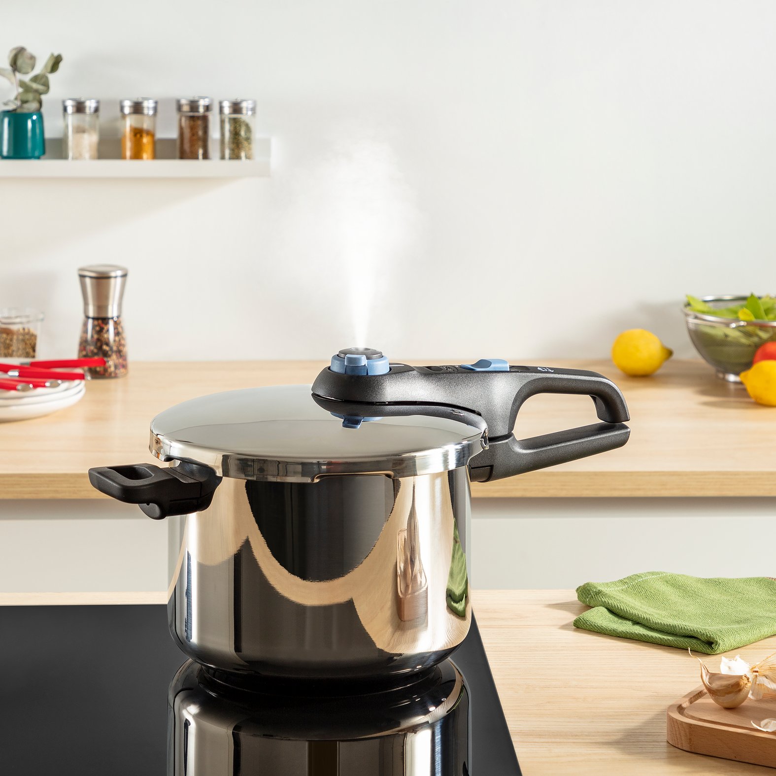 Schnellkochtopf SECURE TRENDY P2580402 4 l, Edelstahl, Tefal