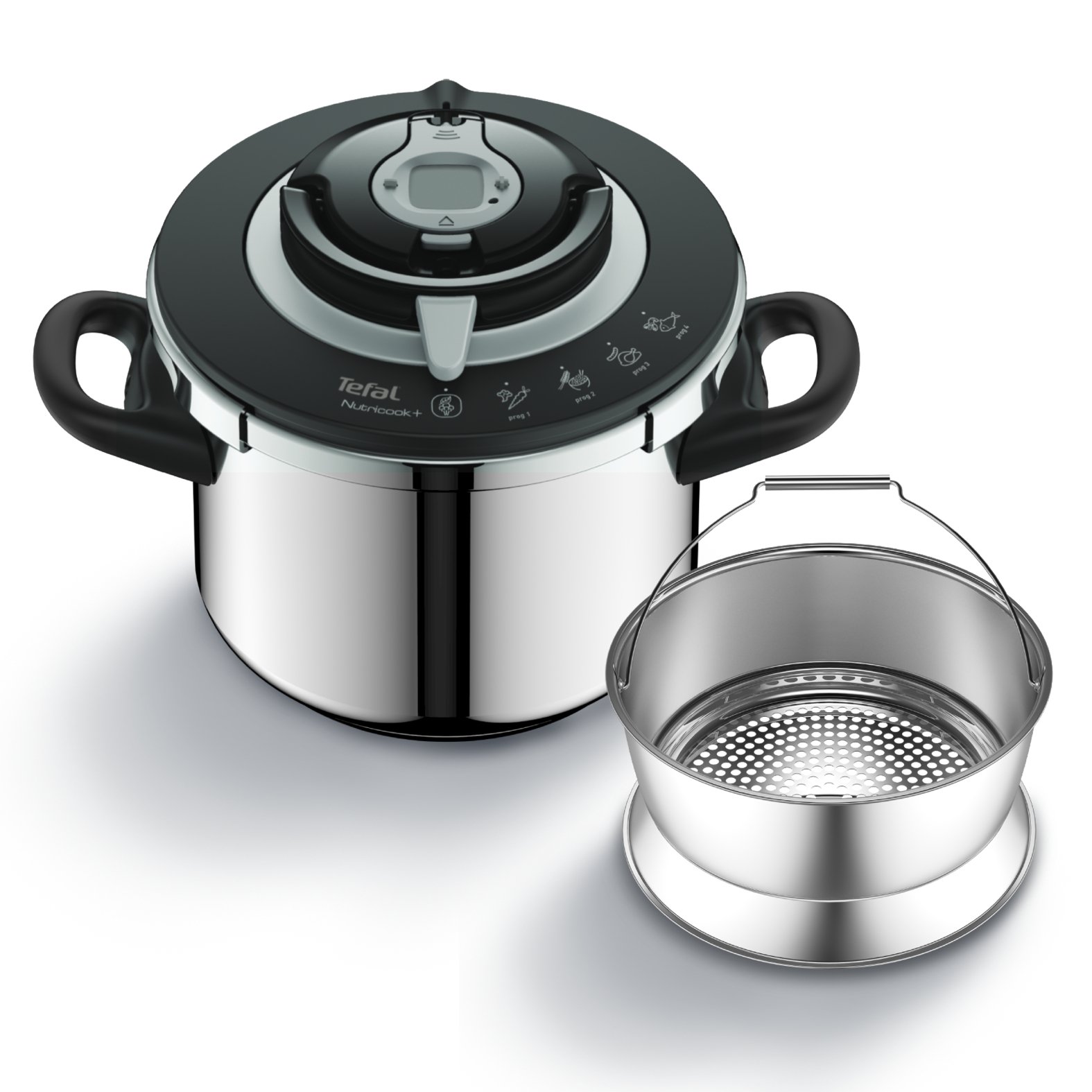 Schnellkochtopf NUTRICOOK+ P4220745 6 l, Edelstahl, Tefal
