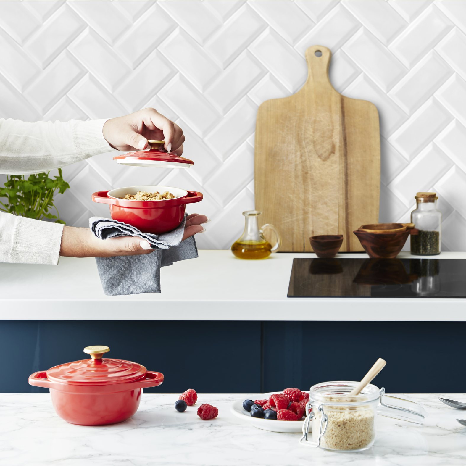 208467 3 kastrol air mini e254s255 11 cm 450 ml sada 2 ks cervena hlinik tefal