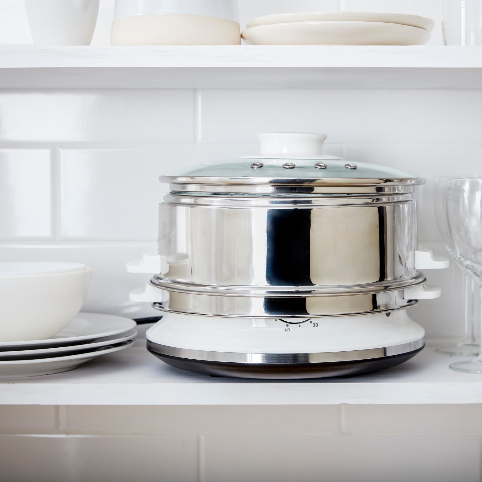 Dampfgarer CONVENIENT SERIES VC145130 6 l, weiß, Tefal