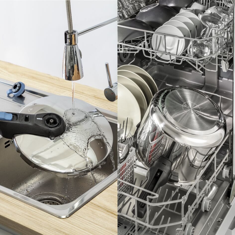 Schnellkochtopf SECURE TRENDY P2584401 8 l, Edelstahl, Tefal
