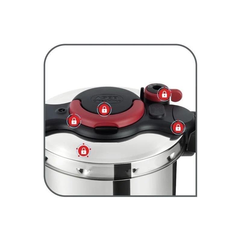 Schnellkochtopf CLIPSO MINUT EASY P4624967 9 l, Edelstahl, Tefal