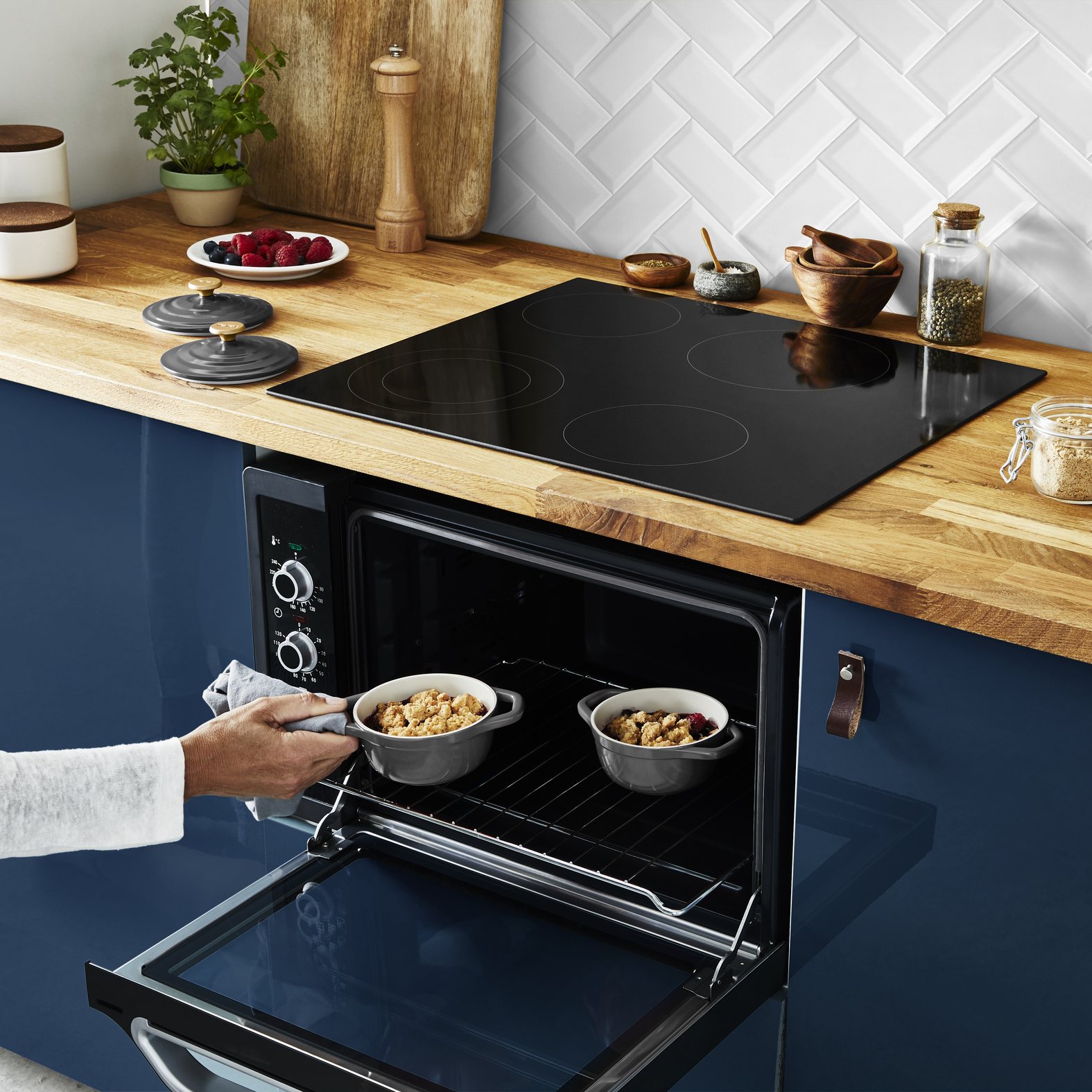 Kochtopf Kasserolle AIR MINI E255S255 11 cm, 2er-Set, 450 ml, schwarz, Aluminium, Tefal