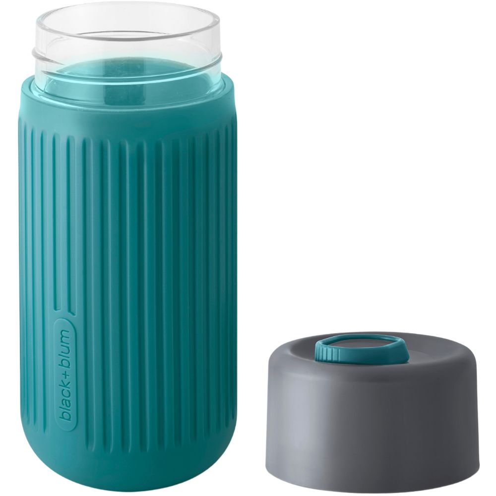Reisebecher To Go Becher 340 ml, Marine, Glas, Black+Blum