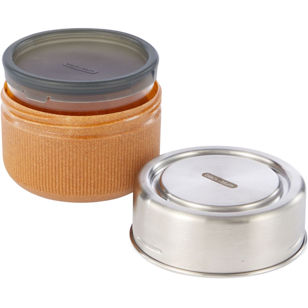 Lunchbox 600 ml, Mandel, Glas, Black+Blum