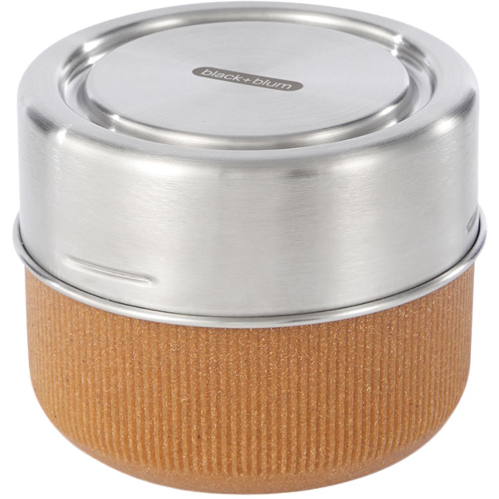 Lunchbox 600 ml, Mandel, Glas, Black+Blum