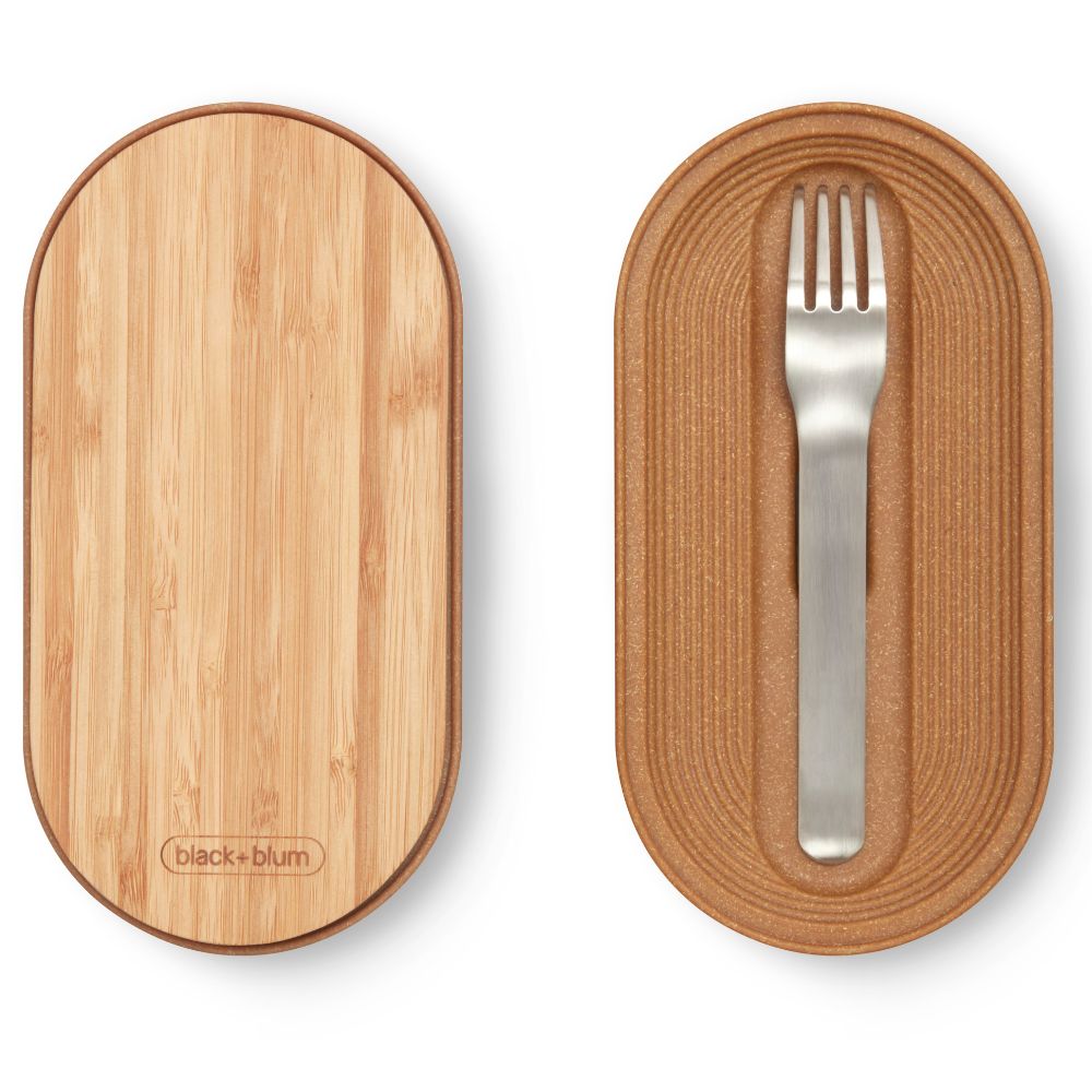 Lunchbox 1 l, grau, Edelstahl, Black+Blum