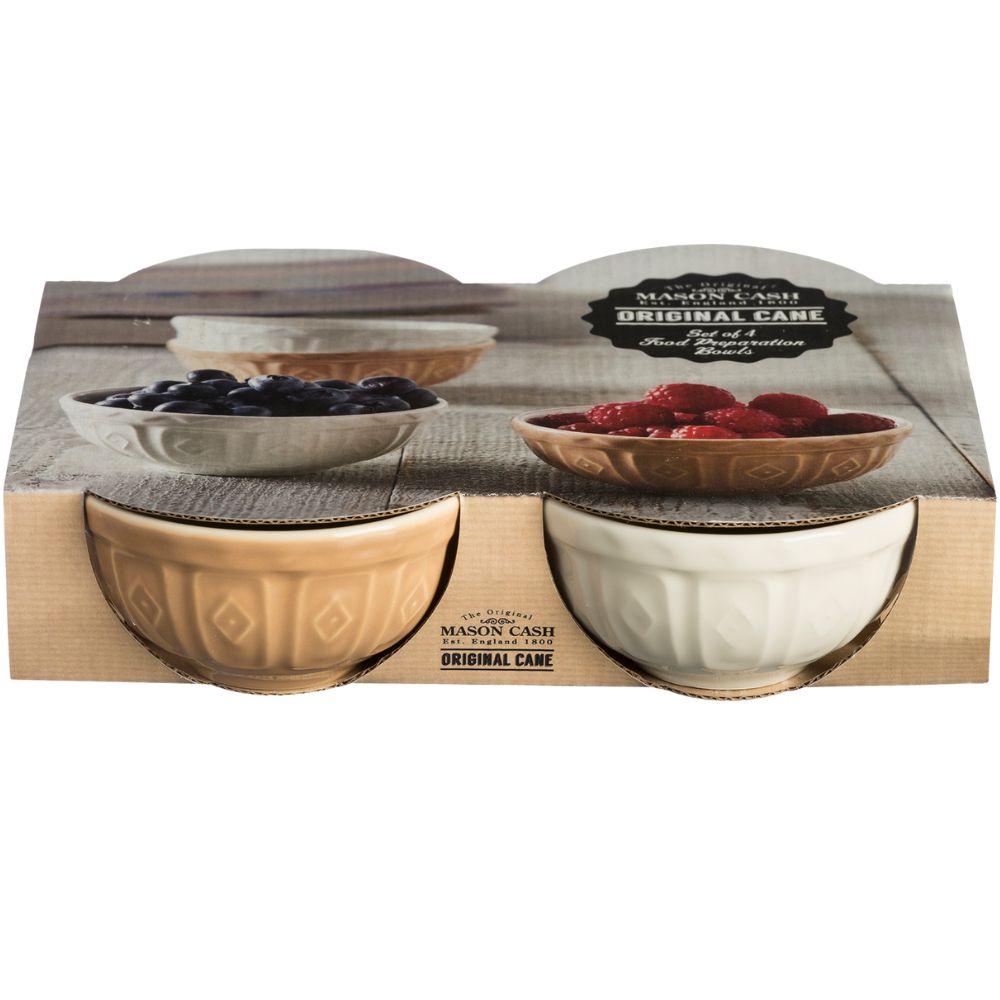 Küchenschüssel ORIGINAL CANE 200 ml, 4er-Set, Steingut, Mason Cash