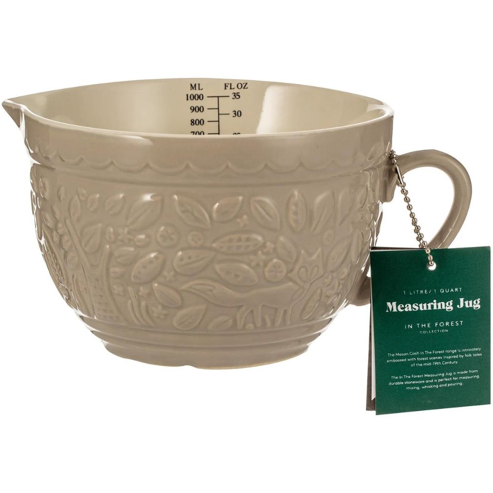 Messbecher IN THE FOREST 1 l, beige, Steingut, Mason Cash