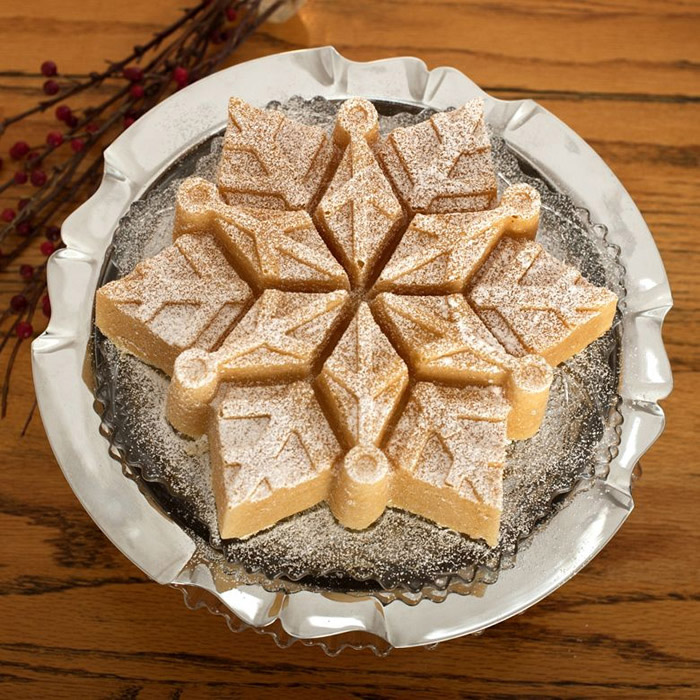 Backform FROZEN SNOWFLAKE, Silber, Nordic Ware