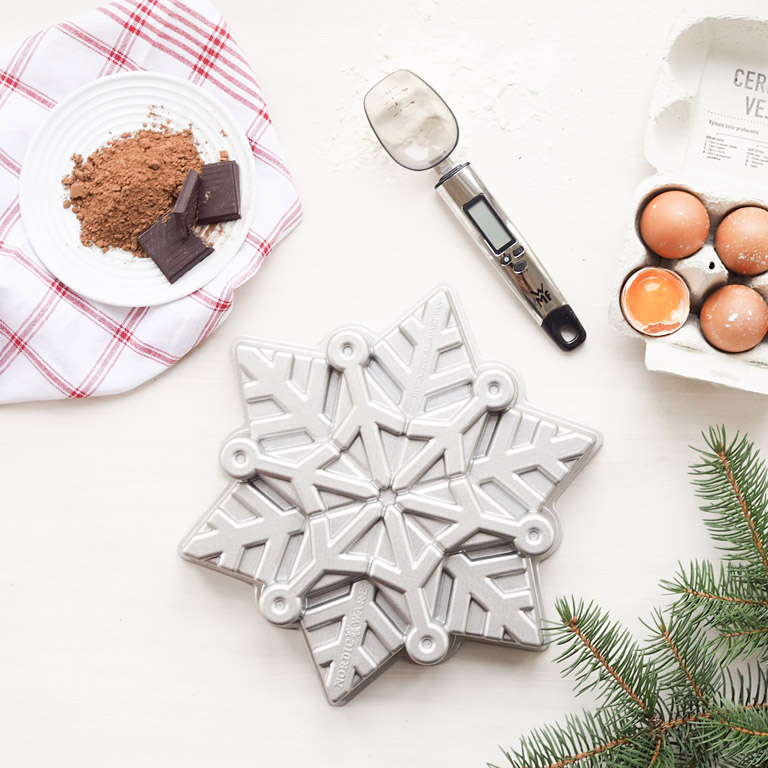 Backform FROZEN SNOWFLAKE, Silber, Nordic Ware