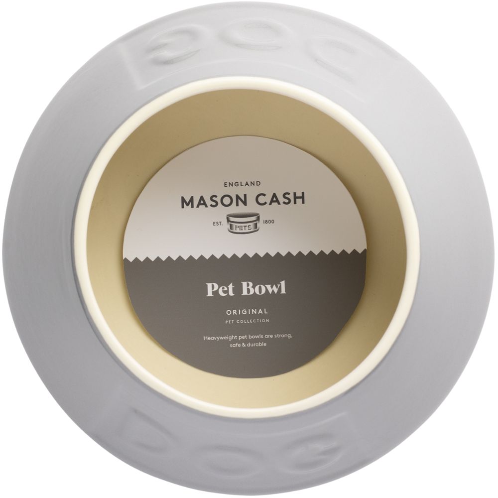 Hundenapf NON TIP 21 cm, grau, Steingut, Mason Cash