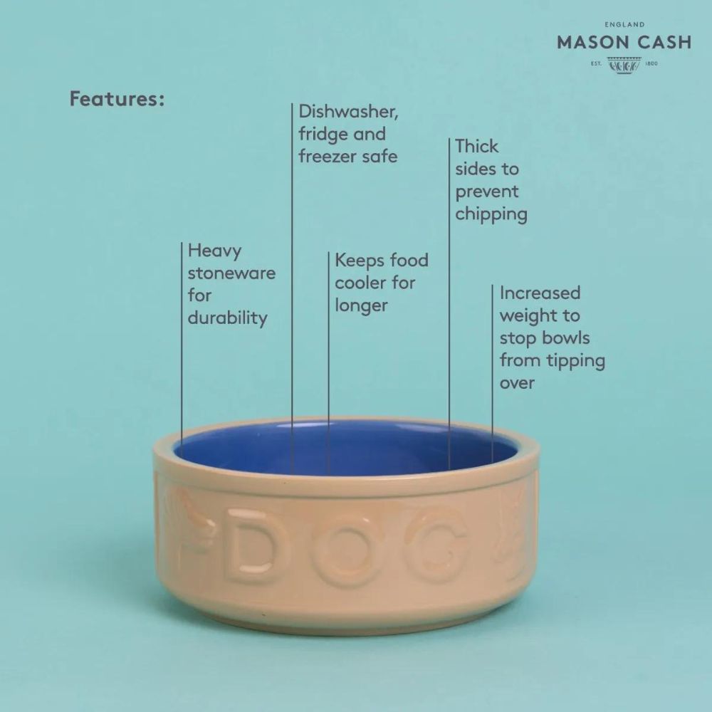 Hundenapf PETWARE CANE 18 cm, zimt/blau, Steingut, Mason Cash