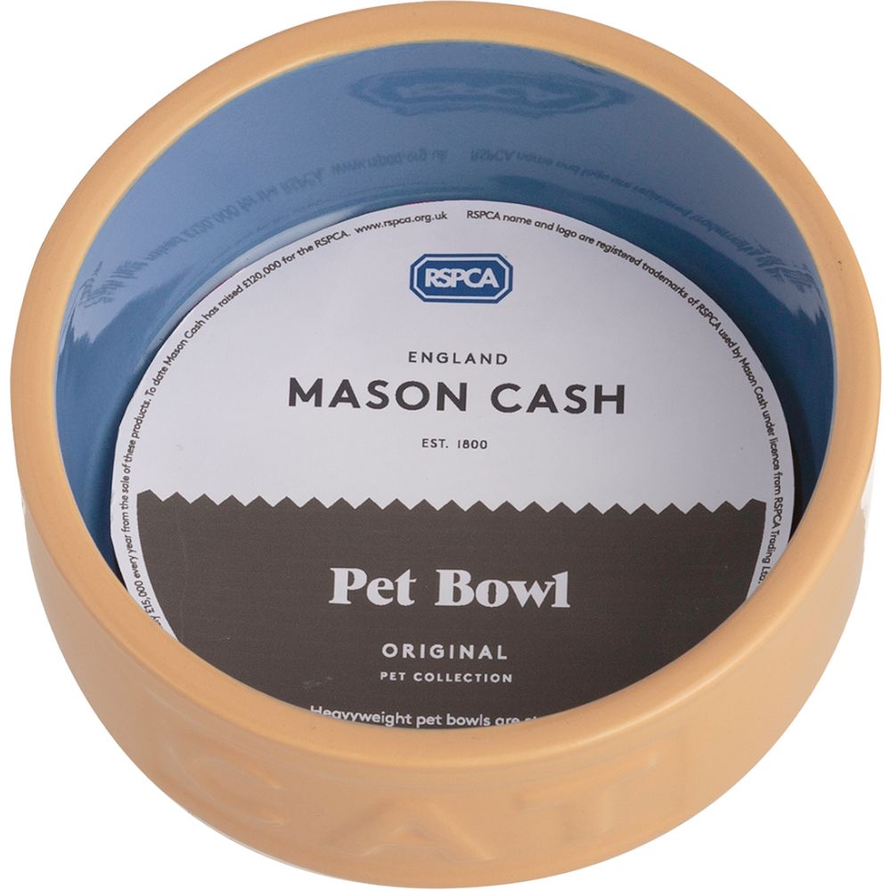 Katzennapf PETWARE CANE 13 cm, zimt/blau, Steingut, Mason Cash