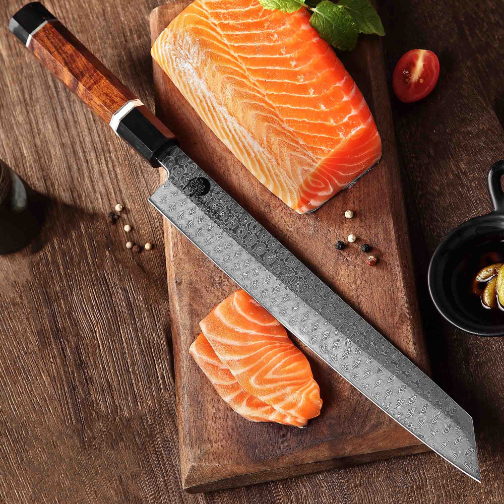 210448 1 japonsky nuz kiritsuke bunka octagonal 27 cm hneda dellinger