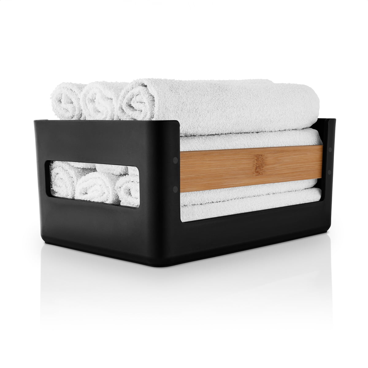 Küchenorganizer NORDIC KITCHEN 27 x 19 cm, schwarz, Kunststoff/Bambus, Eva Solo