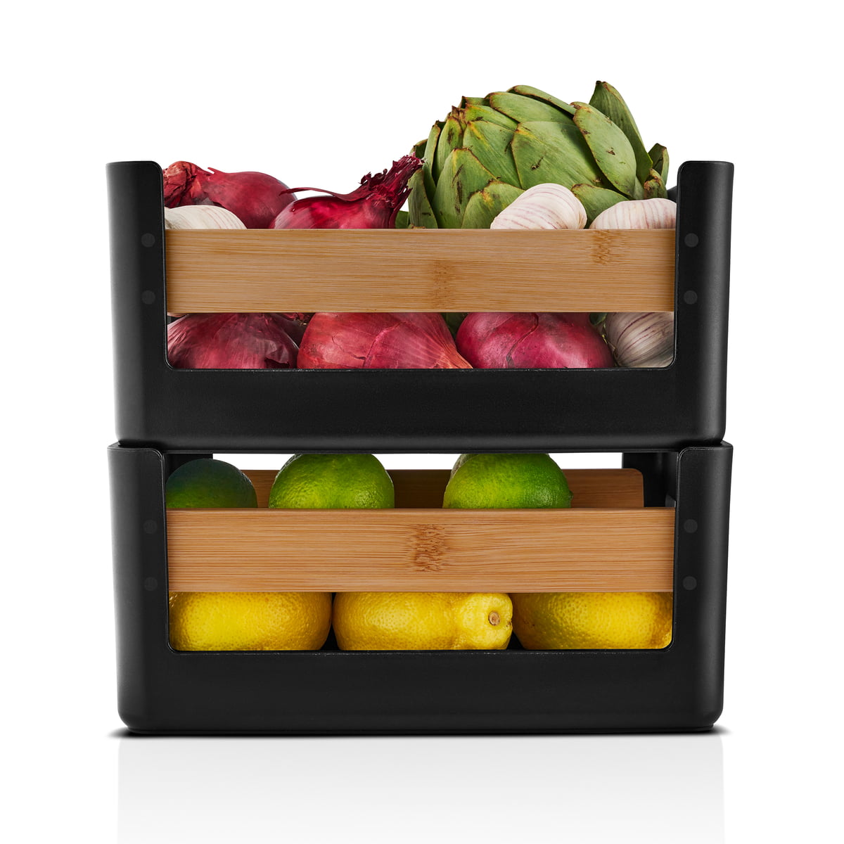 Küchenorganizer NORDIC KITCHEN 27 x 19 cm, schwarz, Kunststoff/Bambus, Eva Solo