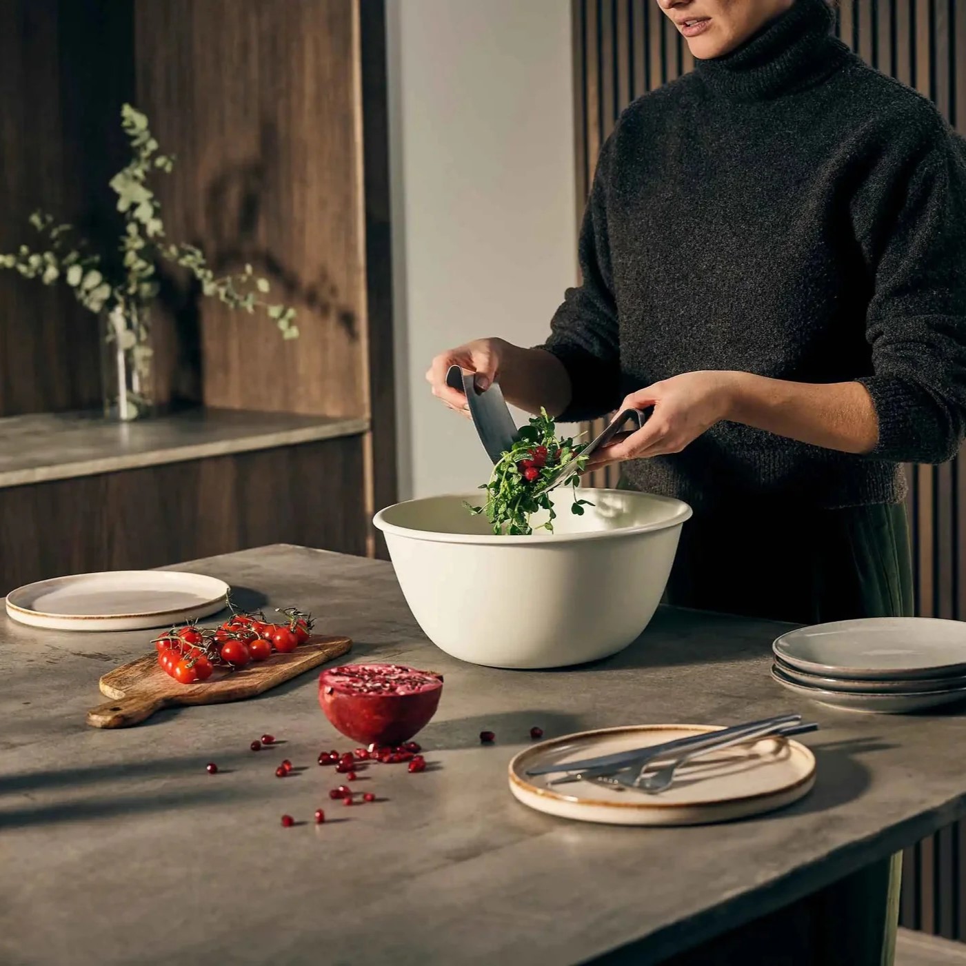 Salz- und Pfefferset SERVE IT IN STYLE 20184, mit Servierschale und Servierer, Joseph Joseph