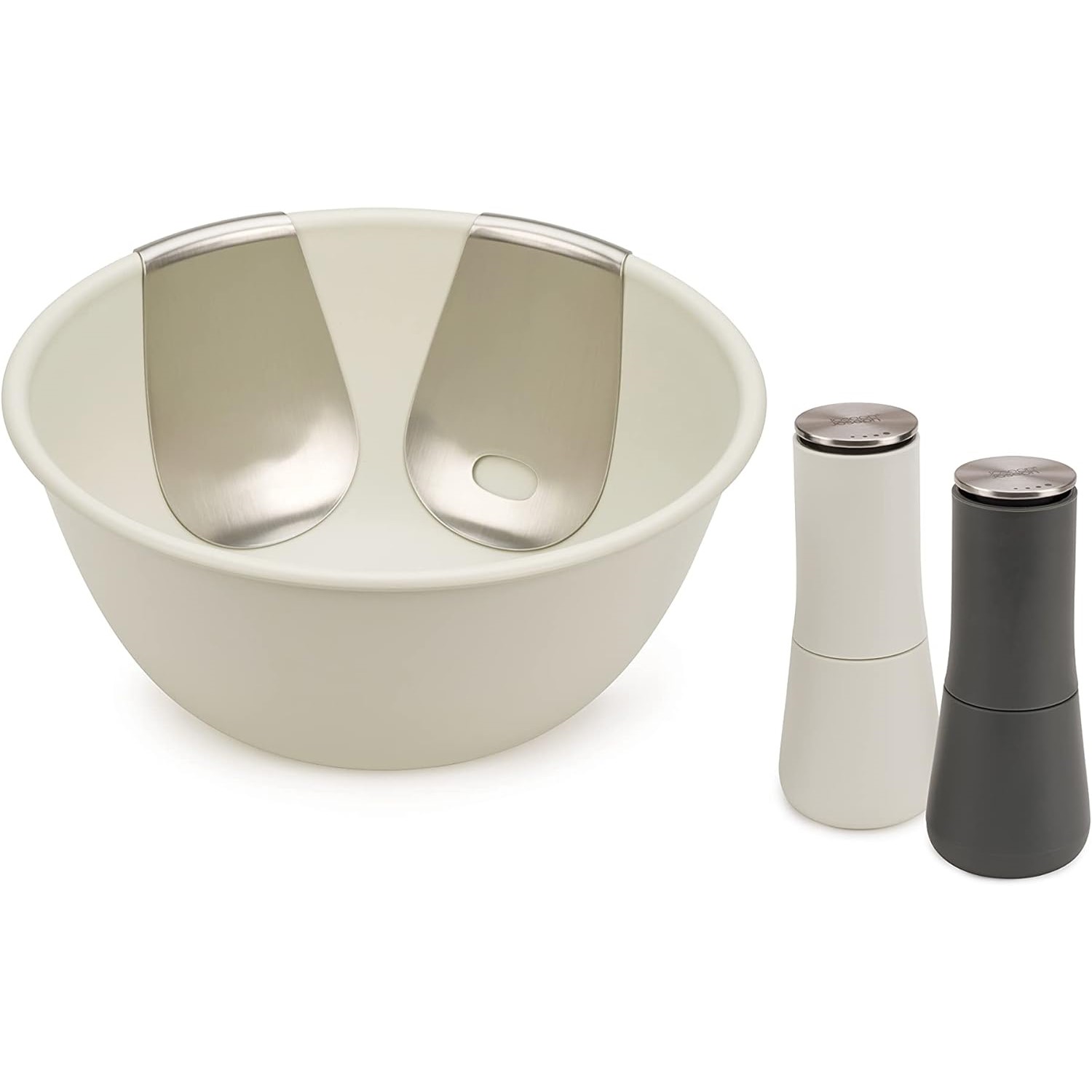 Salz- und Pfefferset SERVE IT IN STYLE 20184, mit Servierschale und Servierer, Joseph Joseph