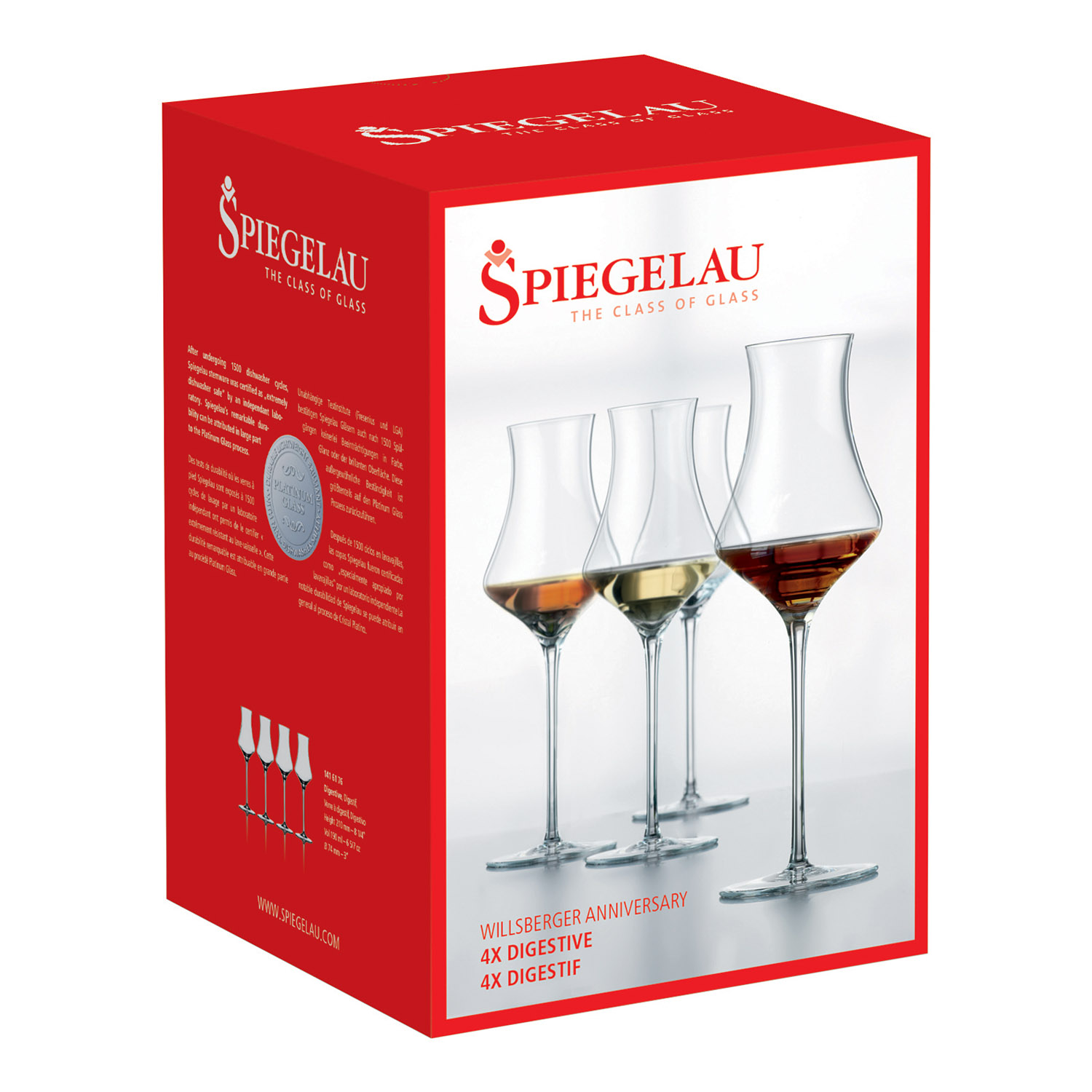 Digestif Glas WILLSBERGER ANNIVERSARY, 4er-Set, 190 ml, Spiegelau