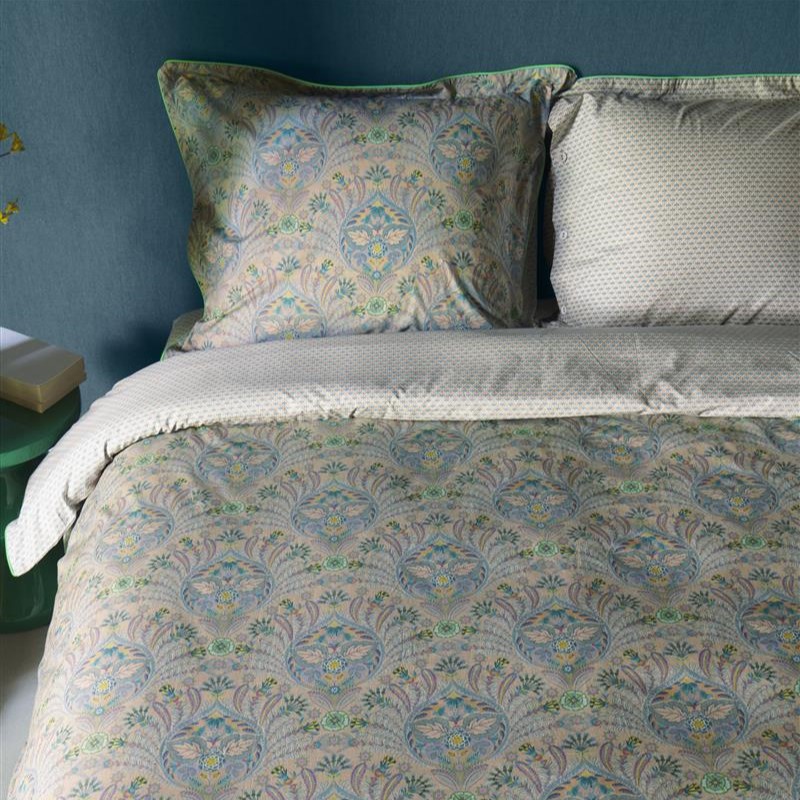 Bettwäsche Einzelbett ALBA 140 x 200 cm, blau, Baumwoll Perkal, Pip Studio