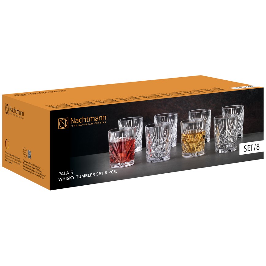 Whiskyglas PALAIS 288 ml, 8er-Set, klar, Nachtmann