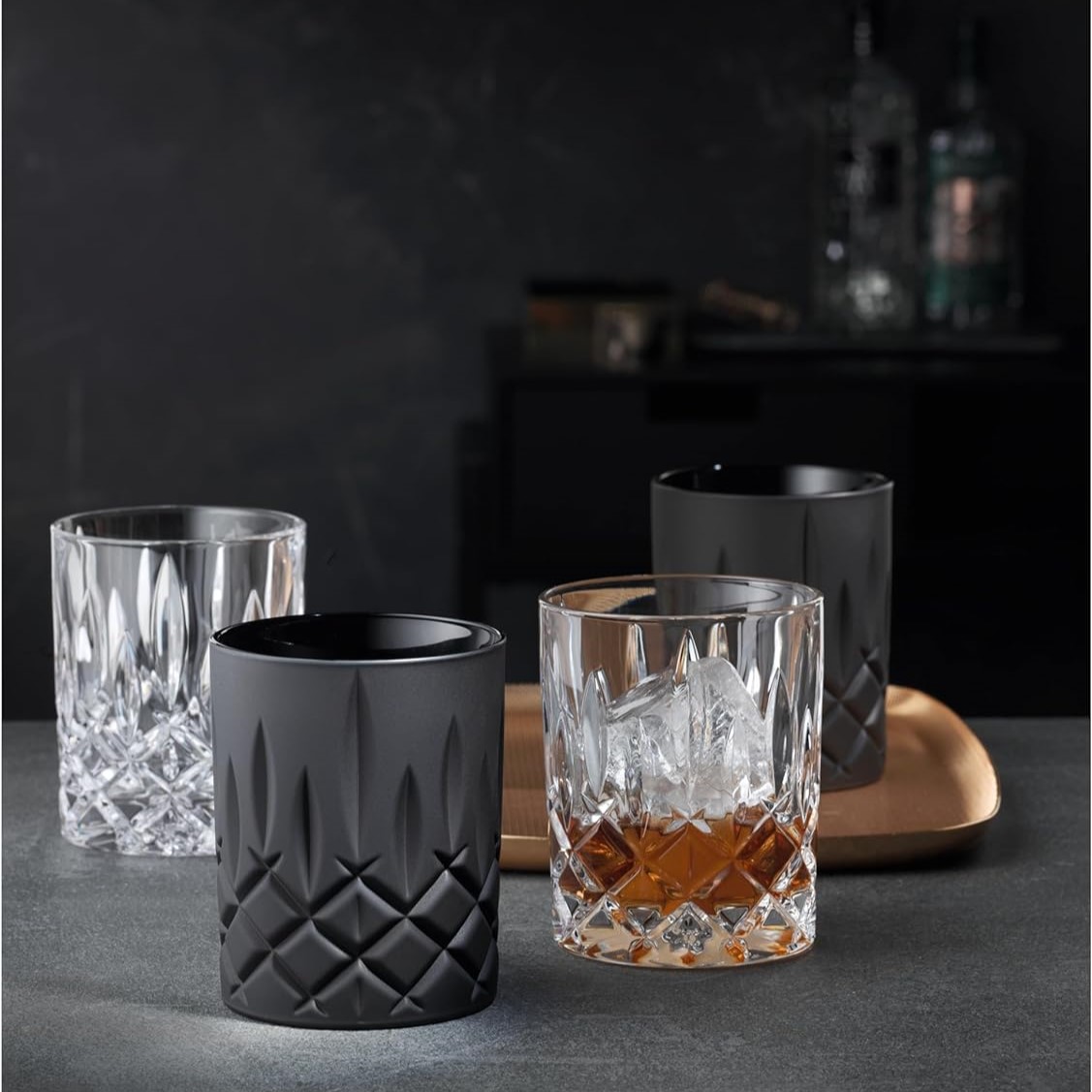 Trinkglas NOBLESSE 295 ml, 2er-Set, schwarz, Nachtmann