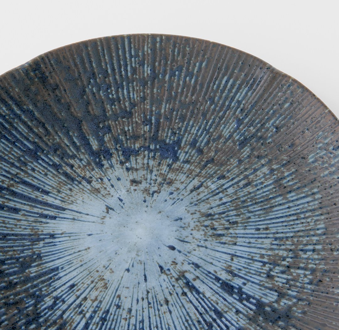 Vorspeisenteller ICE DUSK 22 cm, blau, Keramik, MIJ