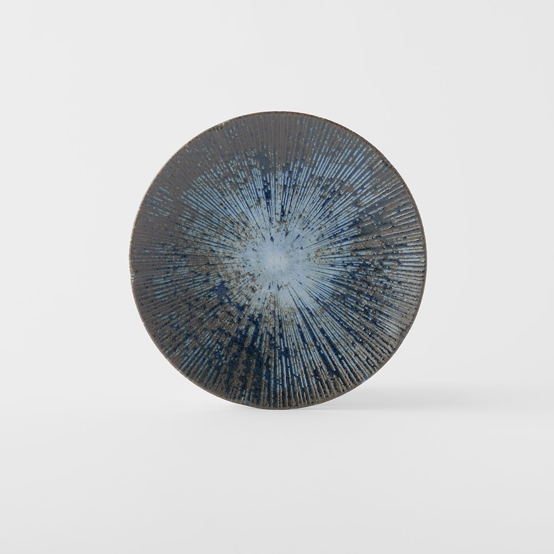 Vorspeisenteller ICE DUSK 22 cm, blau, Keramik, MIJ