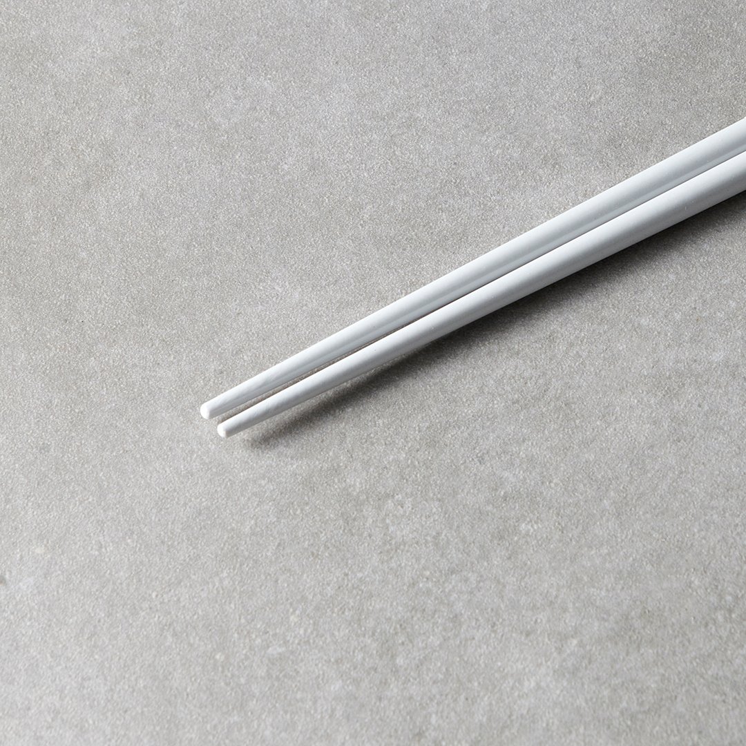 Essstäbchen 22,5 cm, grau / weiß, bambus, MIJ
