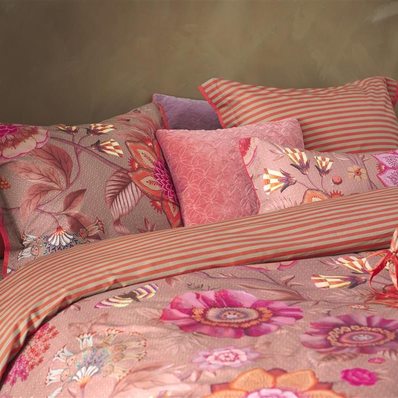Bettwäsche Einzelbett VIVA LA VIDA 140 x 200 cm, rosa, Baumwoll Perkal, Pip Studio