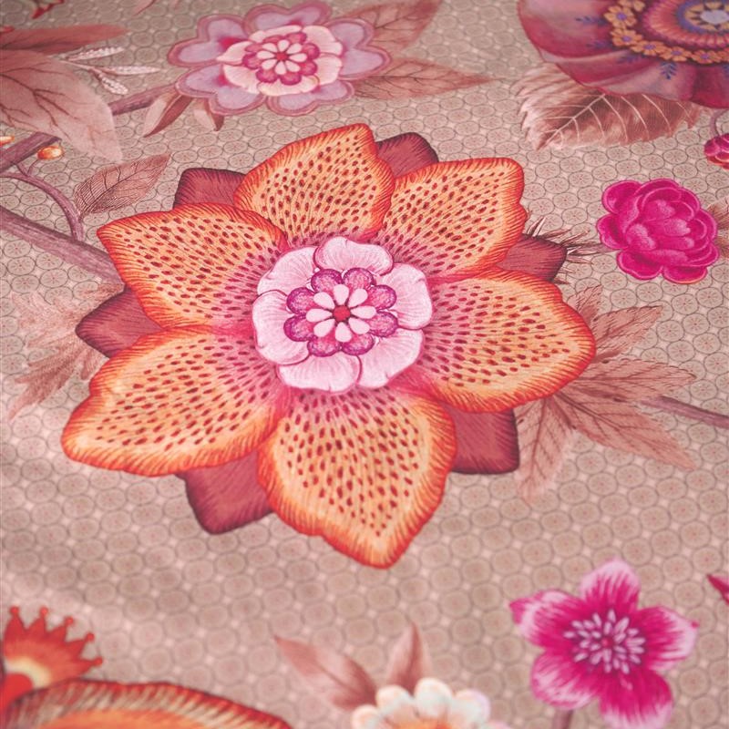 Bettwäsche Einzelbett VIVA LA VIDA 140 x 200 cm, rosa, Baumwoll Perkal, Pip Studio