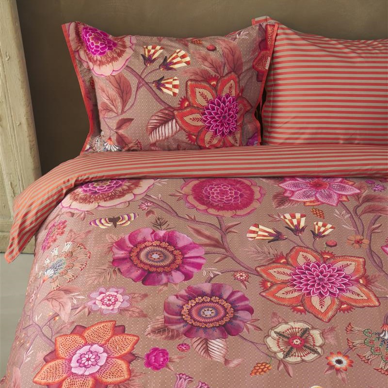 Bettwäsche Einzelbett VIVA LA VIDA 140 x 200 cm, rosa, Baumwoll Perkal, Pip Studio