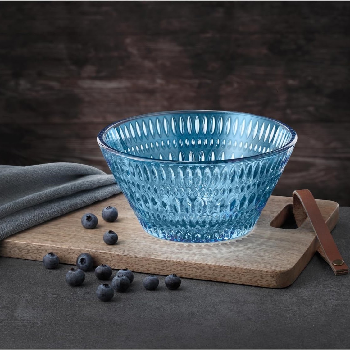 Servierschale ETHNO 750 ml, blau, Glas, Nachtmann