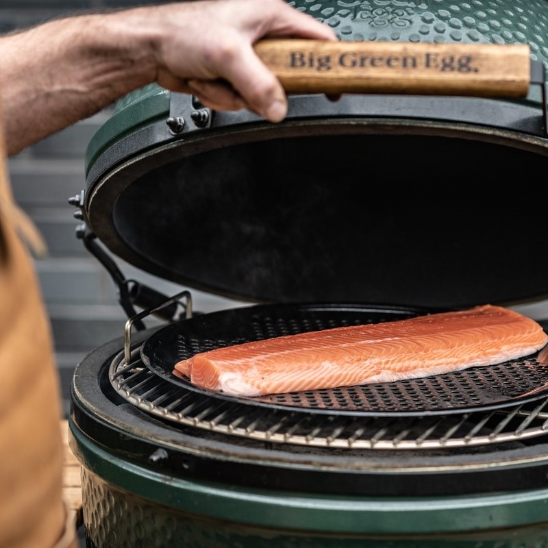 Holzkohlegrill L 46 cm, + Tischsystem mobil + ConvEGGtor + Ascheschieber, Big Green Egg