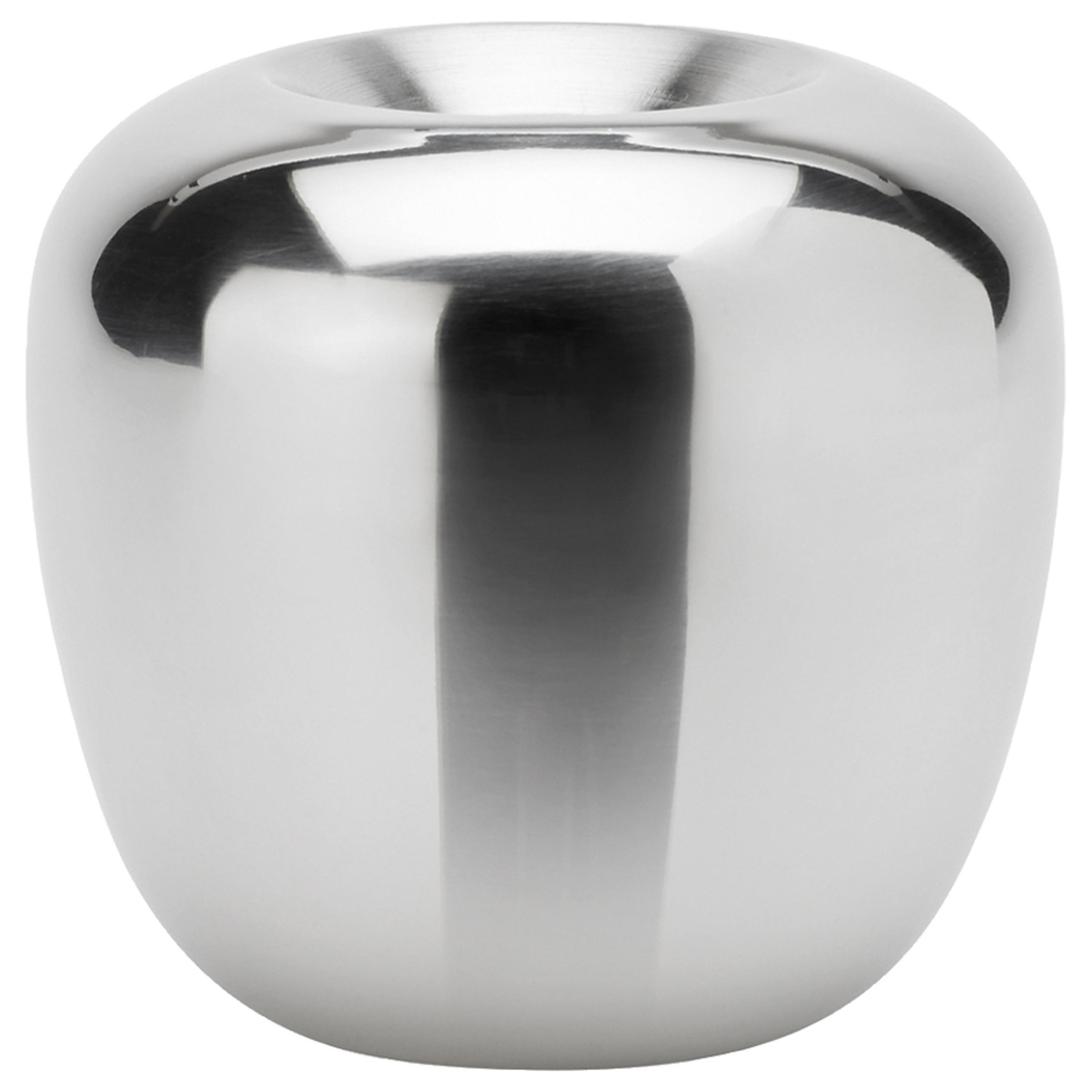 Kerzenständer ORA 8 cm, silber, Edelstahl, Stelton