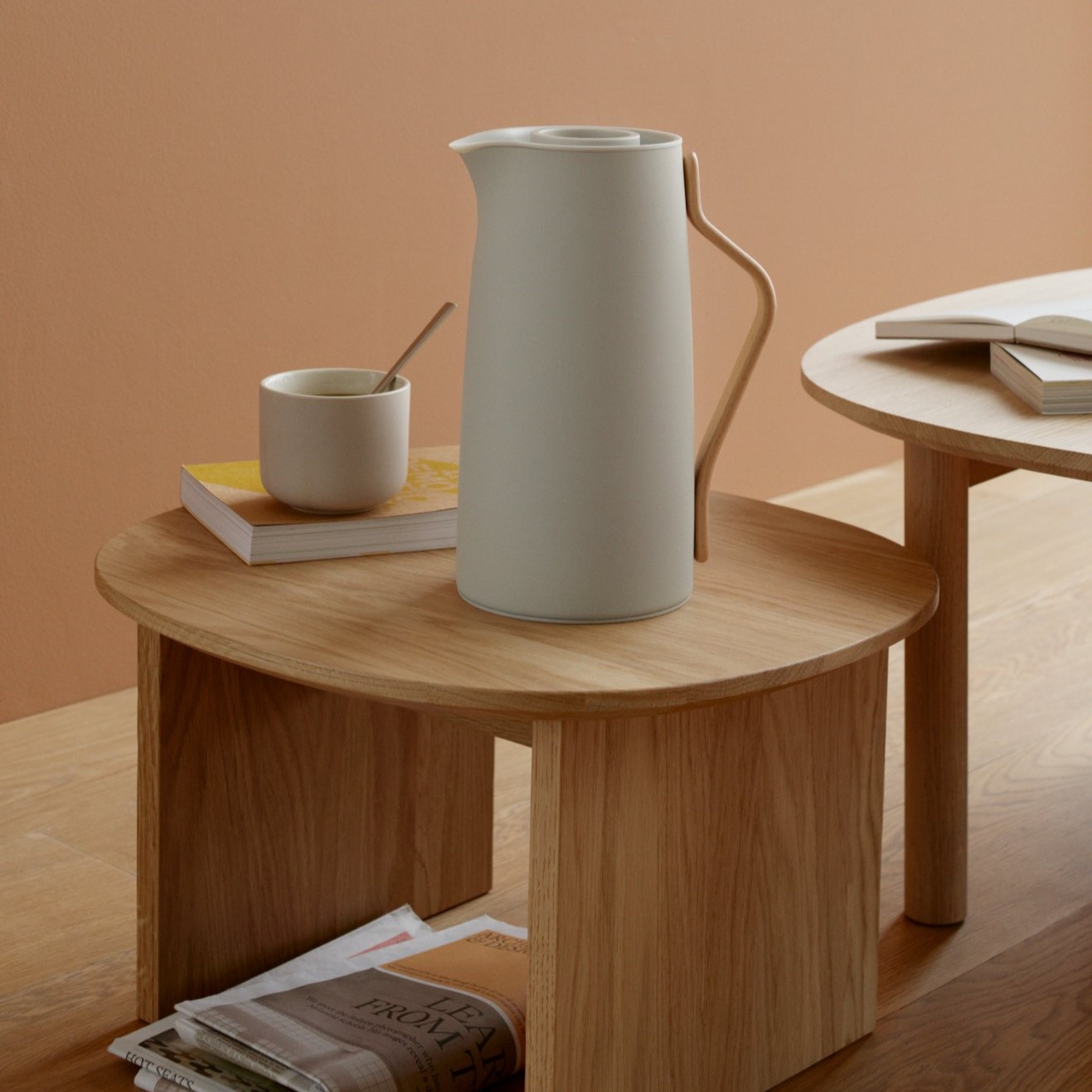 Isolierkanne EMMA 1,2 l, für Kaffee, Sand, Edelstahl, Stelton