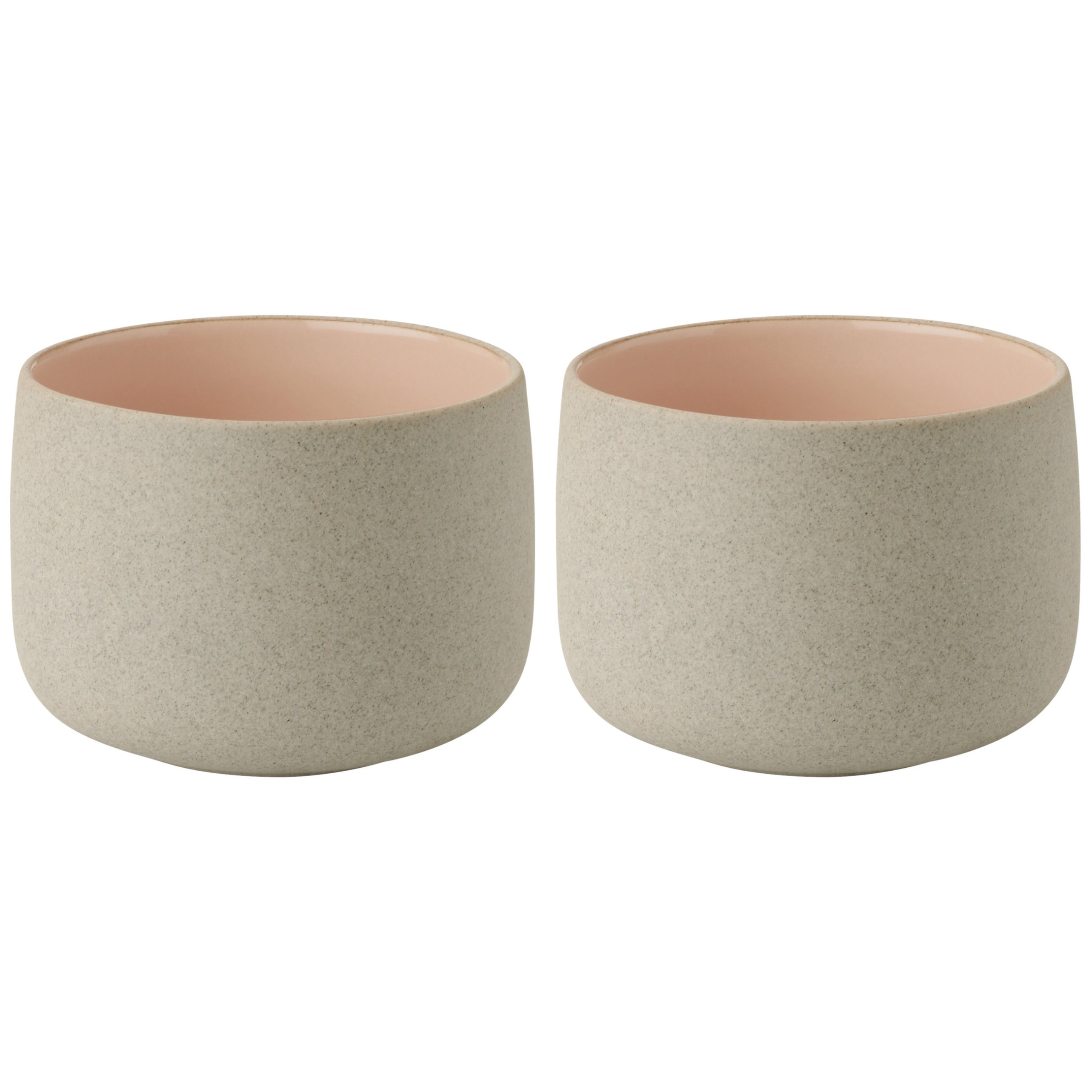 Becher EMMA 150 ml, 2er-Set, rosa, Steingut, Stelton