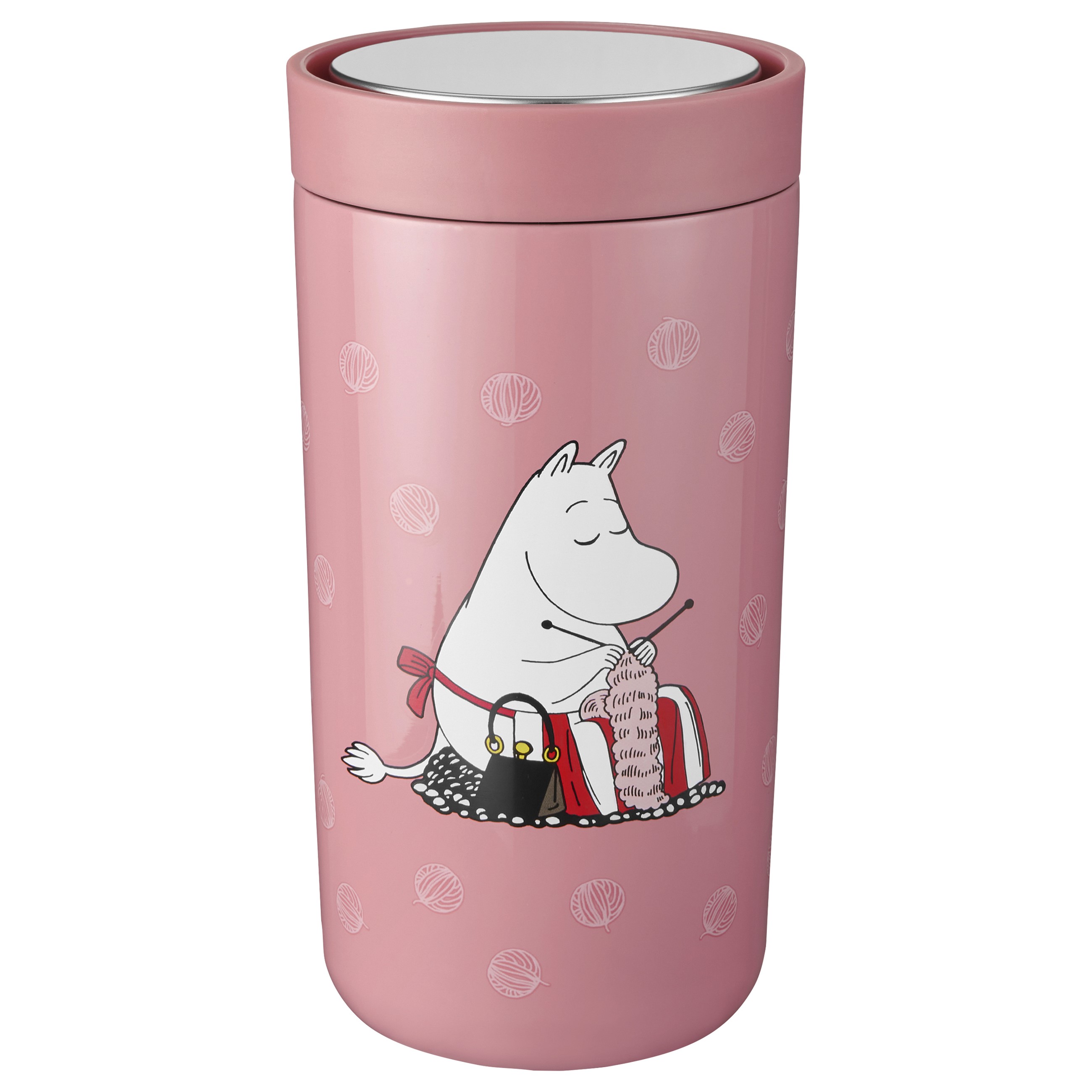 Reisebecher To Go Becher TO GO CLICK MOOMIN 200 ml, rosa, Stelton