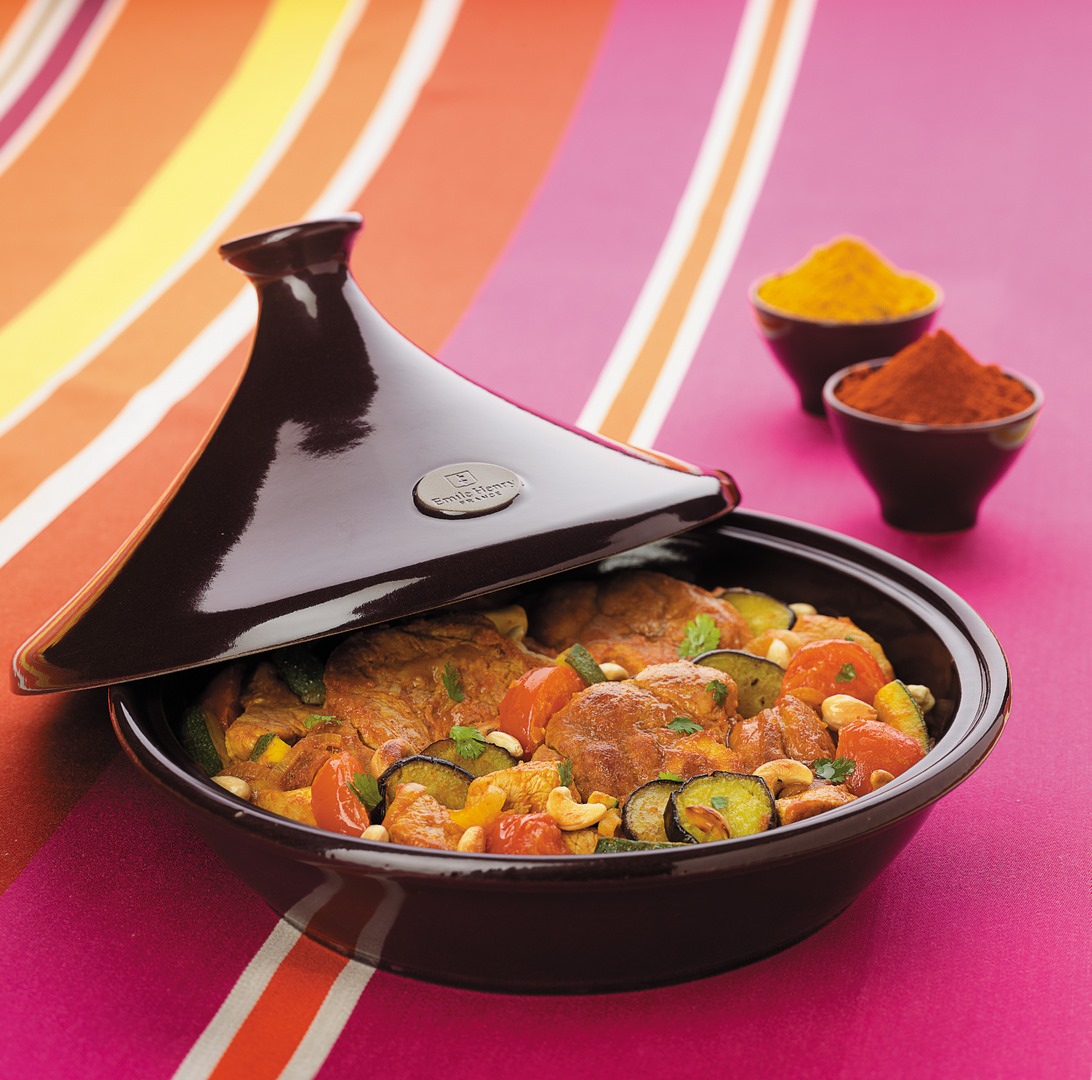 Tajine V 3 l, Burgunderrot, Emile Henry