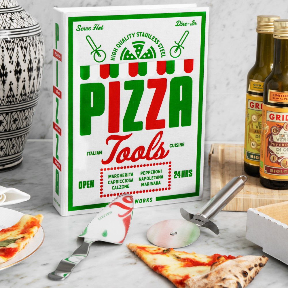 Pizzaschneider THE ESSENTIALS, mit Pizzaheber, Printworks