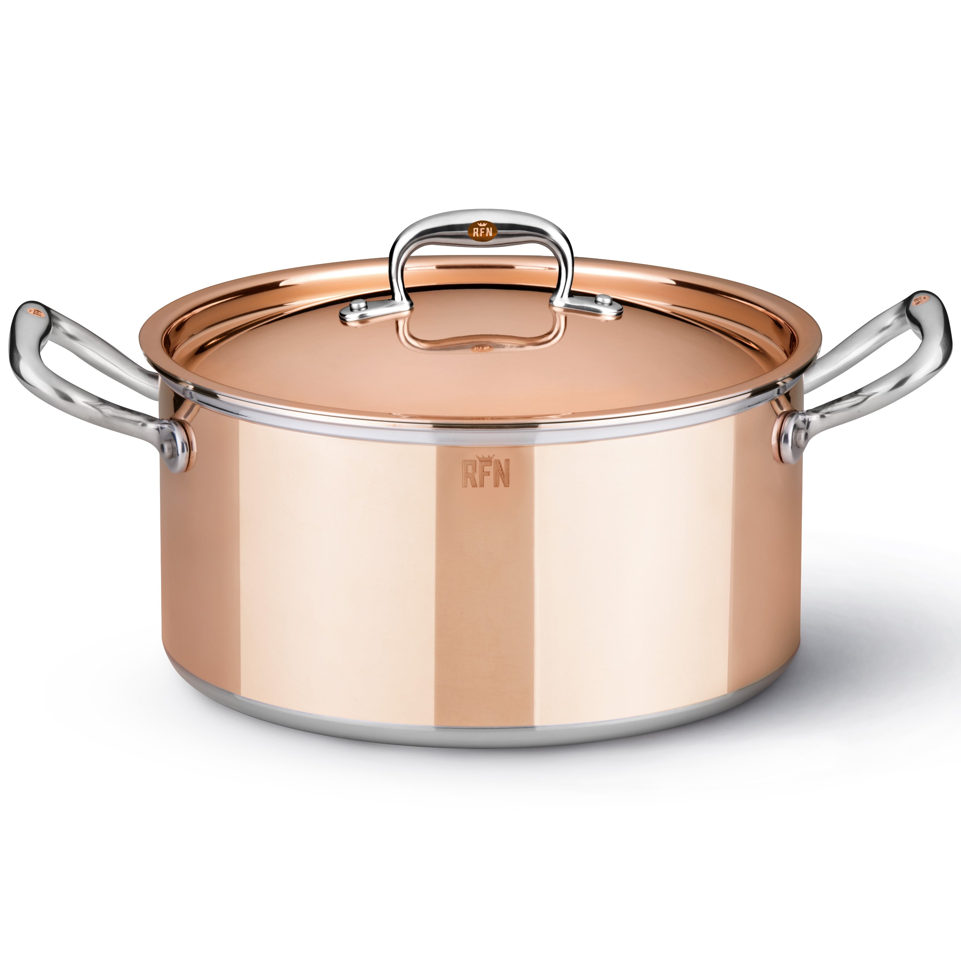 Bratentopf niedrig CON CLASSE 24 cm, Kupfer, Ruffoni