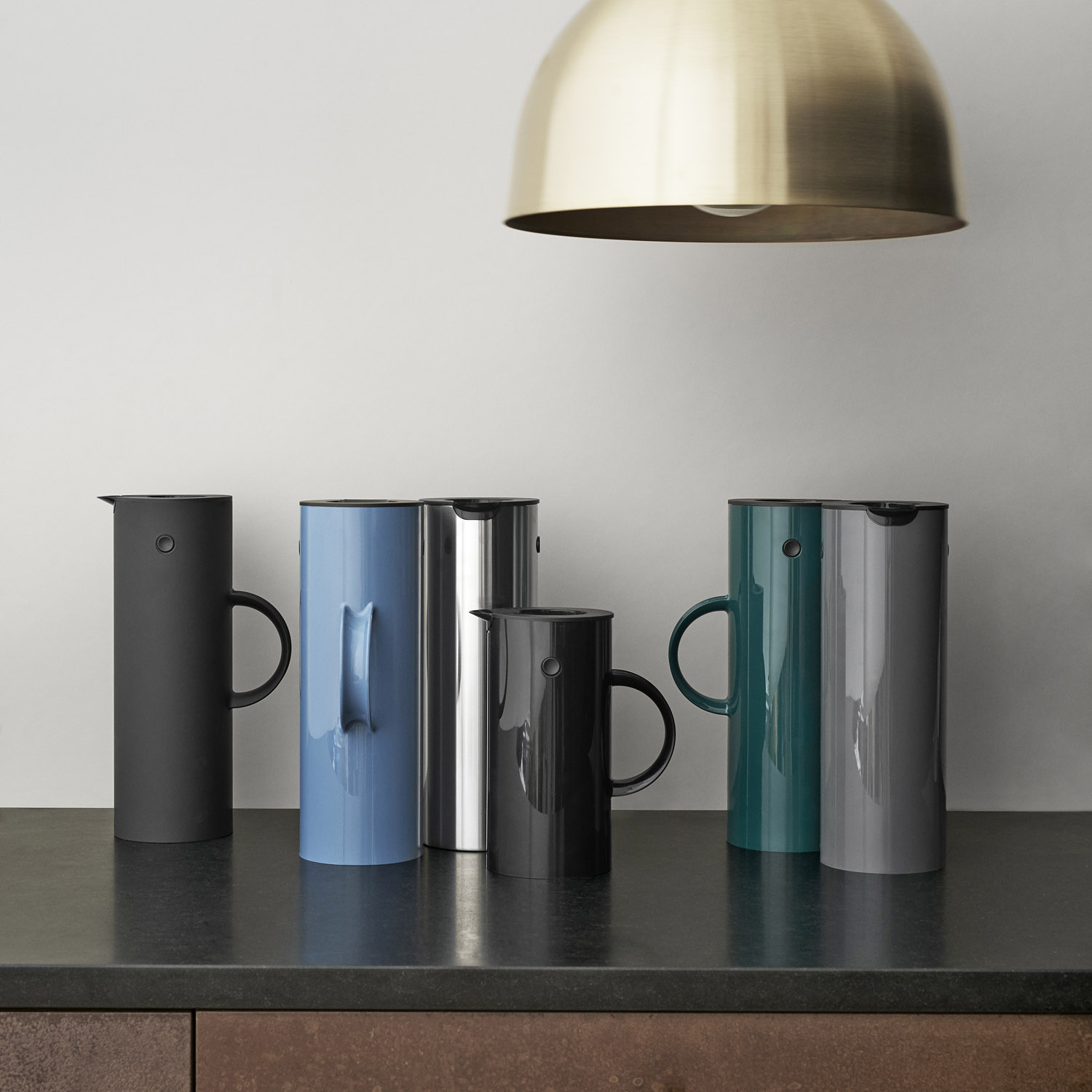 Isolierkanne EM77 1 l, silber, Edelstahl, Stelton