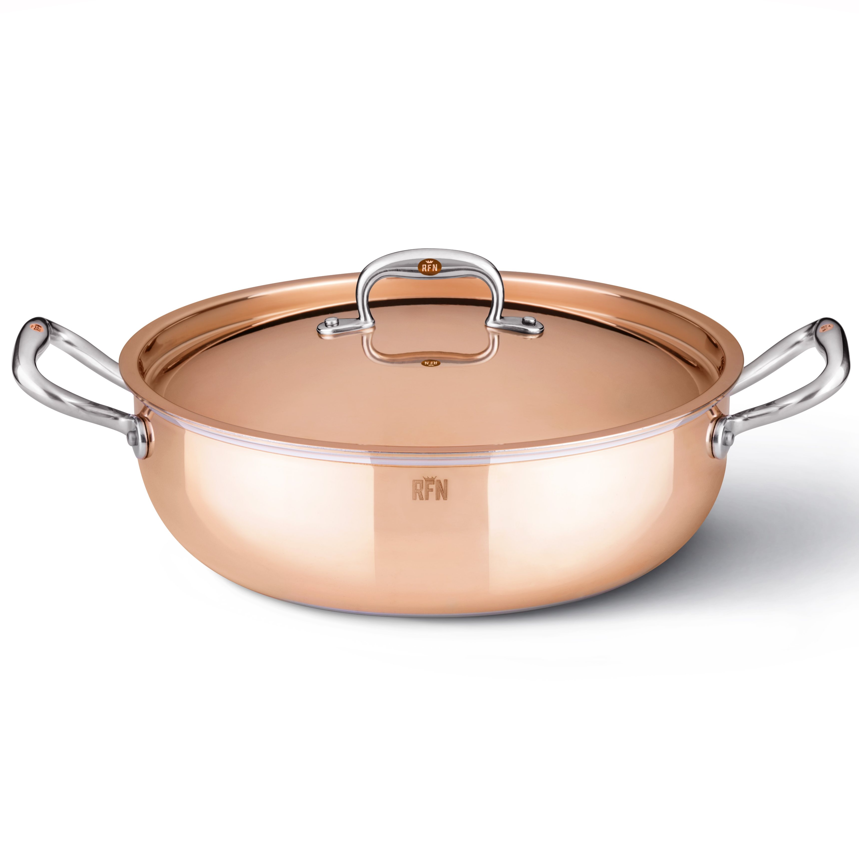 Bratentopf CON CLASSE 24 cm, Kupfer, Ruffoni