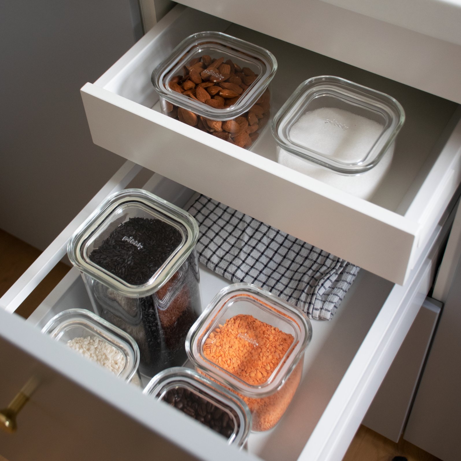 Vorratsdose PKV-044 800 ml, Glas, Pebbly