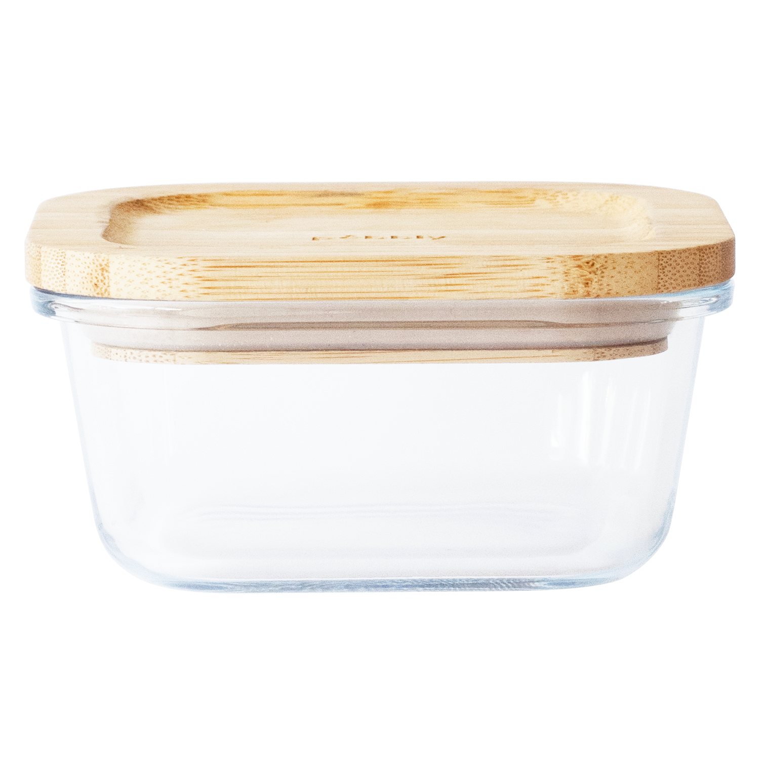 Vorratsdose PKV-016 520 ml, Glas / Bambus, Pebbly