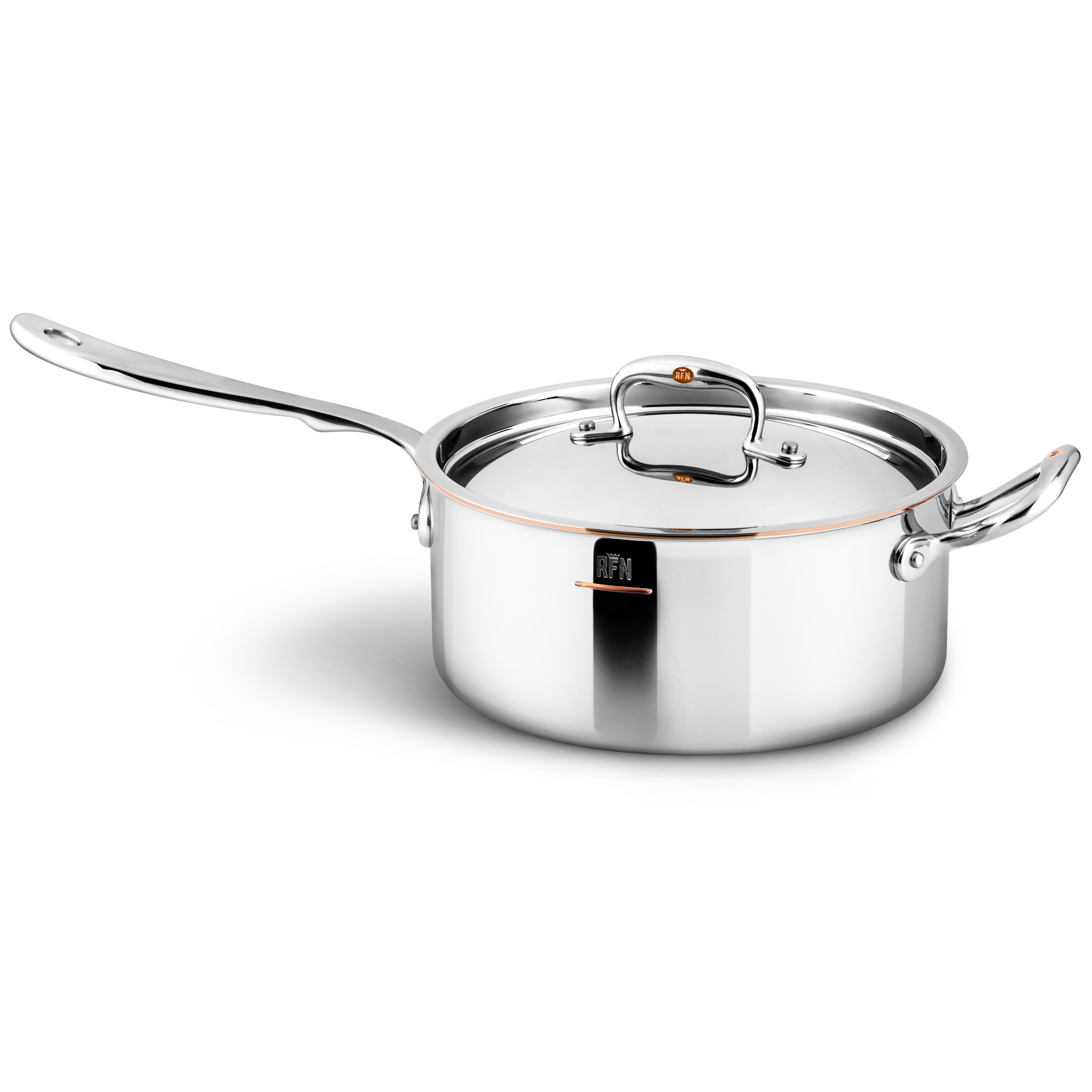 Topfdeckel CON CUORE 22 cm, silber, Kupfer, Ruffoni