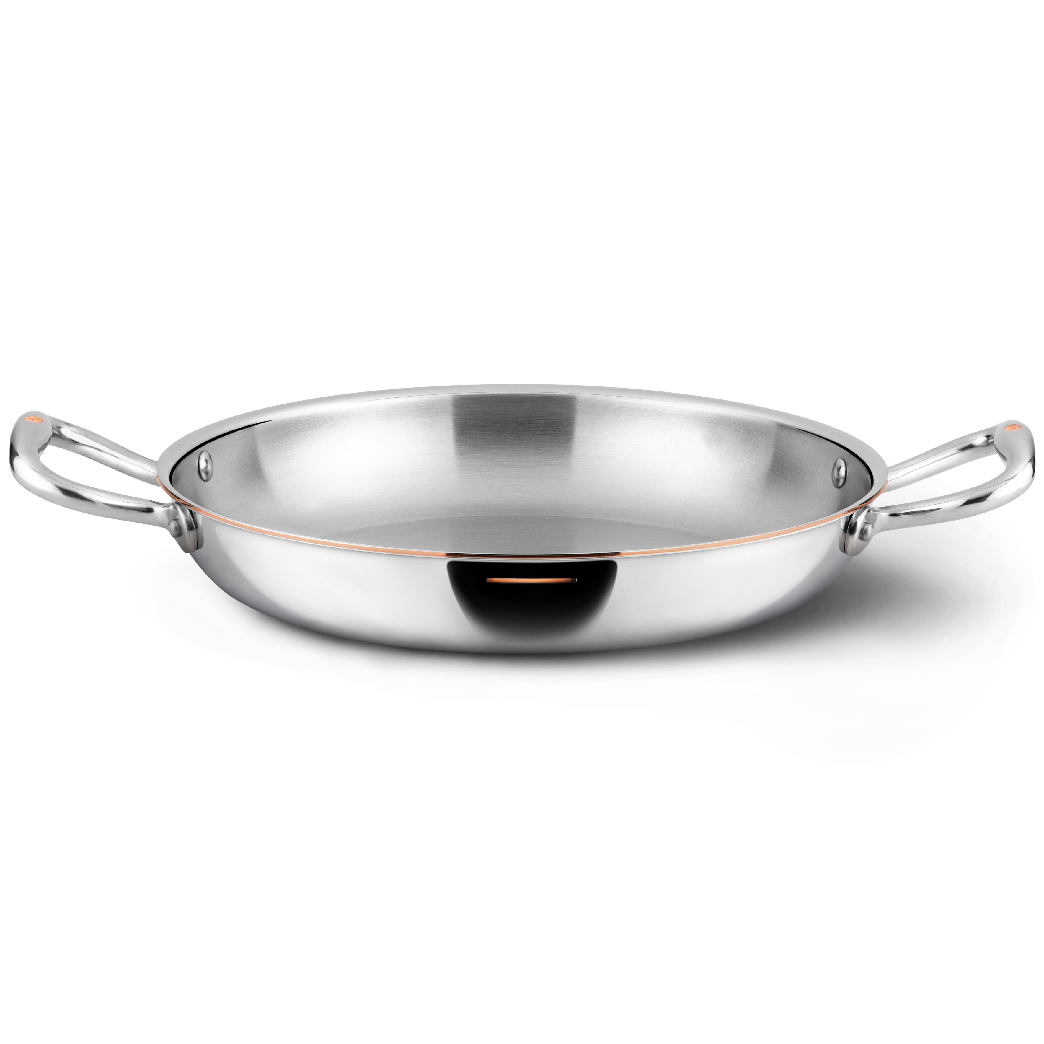 Servierpfanne CON CUORE 20 cm, Silber, Kupfer, Ruffoni